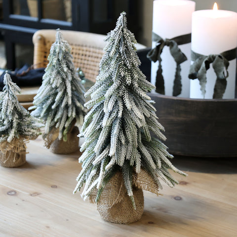 Sapin décoratif avec neige 35 cm