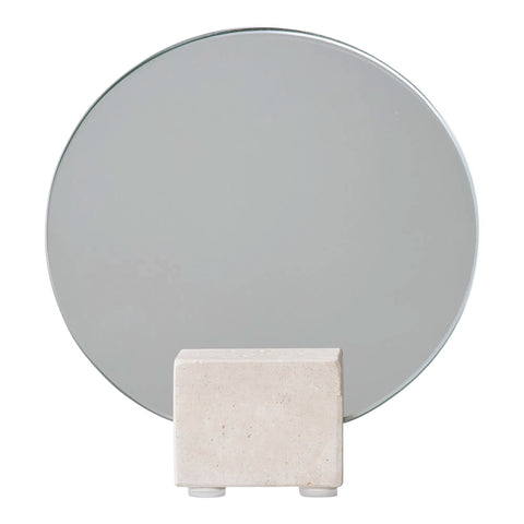 Miroir de Table en Travertin Naturel