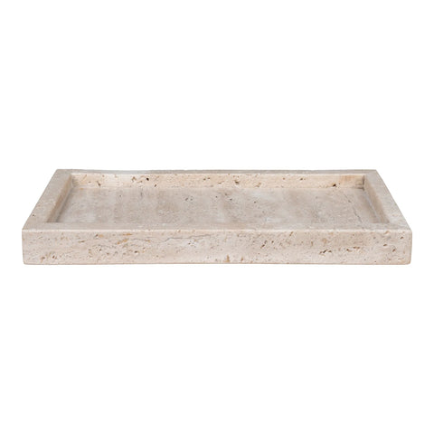 Plateau en Travertin rectangulaire
