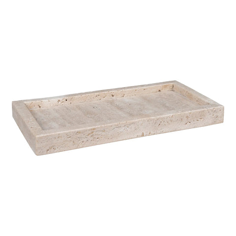 Plateau en Travertin rectangulaire