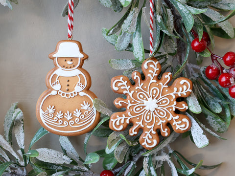 Suspension biscuit de Noël flocon