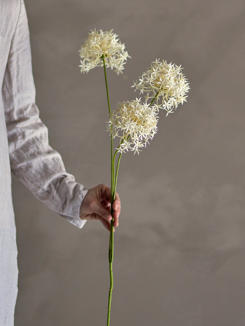 Tige Artificielle Allium Blanche