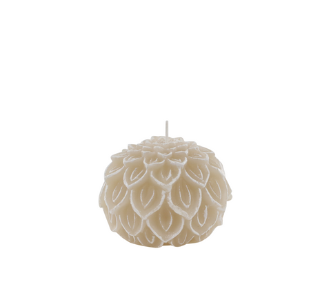 Vienne Bougie Nénuphar Beige