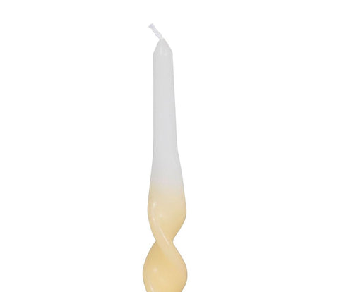 Bougie Torsadée Jaune