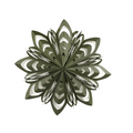 Étoile décorative en papier olive