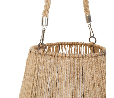 lanterne en corde naturelle H20 cm