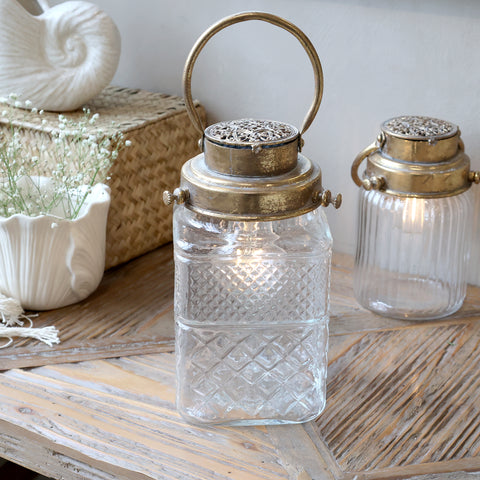 Lanterne laiton antique