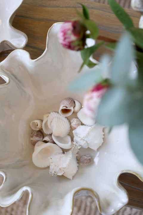 Coupe décorative en grès