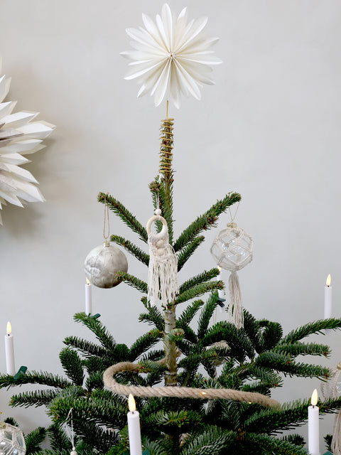 Pointe de sapin  étoile en papier