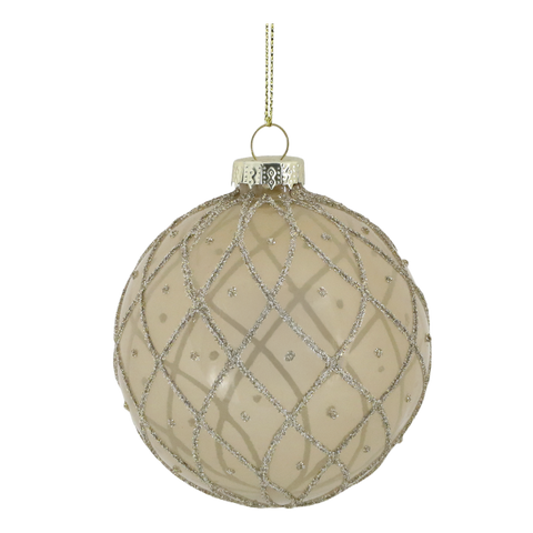 Boules de Noël champagne