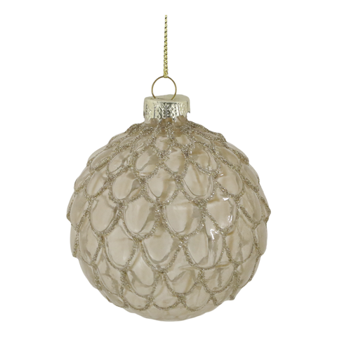 Boules de Noël champagne