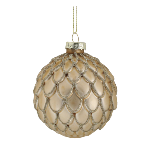 Boules de Noël champagne