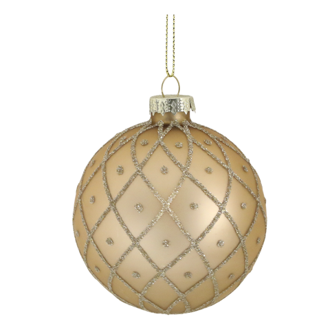 Boules de Noël champagne