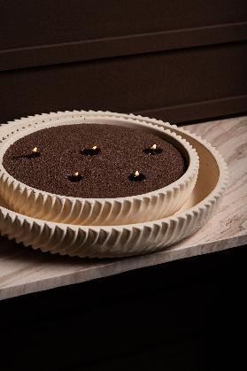 Plat décoratif Lianna crème