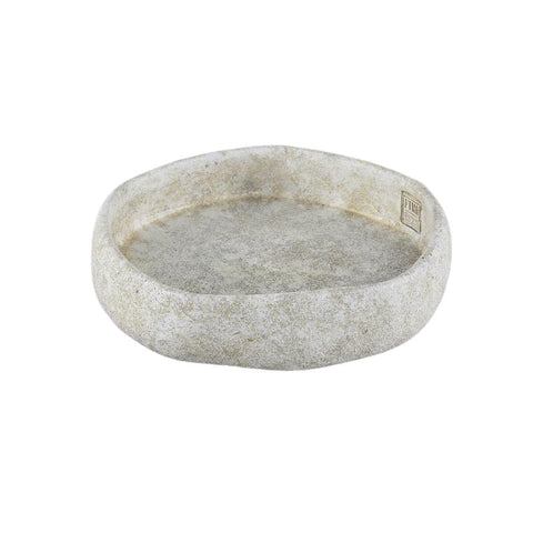 Plat décoratif Yadin blanc Médium