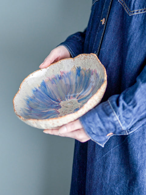 Plat Amalia en grès bleu