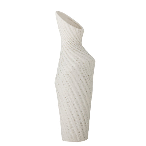 Vase Fikla blanc en grès