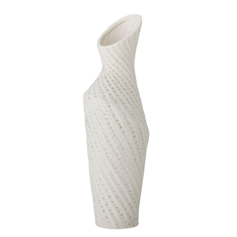 Vase Fikla blanc en grès