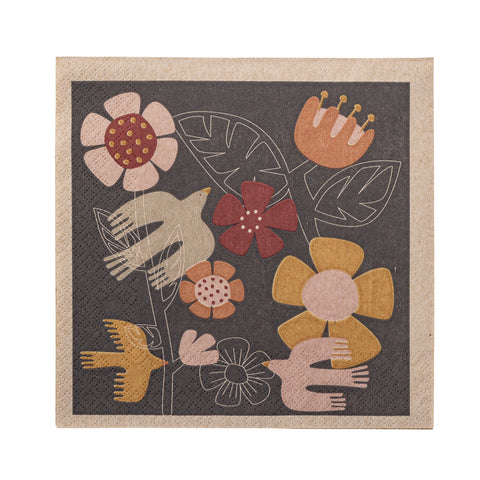 Serviettes Vivielle fleurs