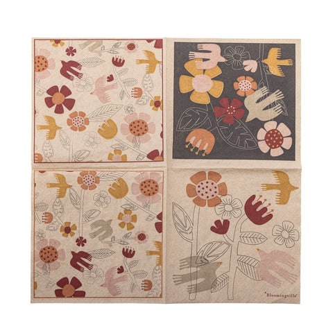 Serviettes Vivielle fleurs