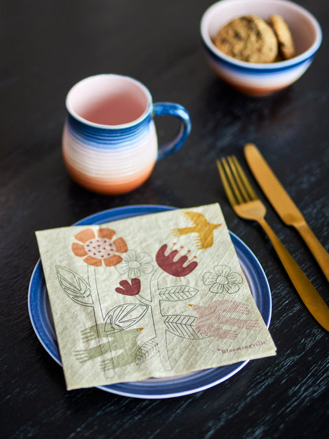 Serviettes Vivielle fleurs