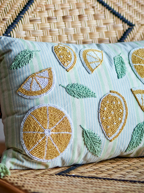 Coussin Lemon jaune