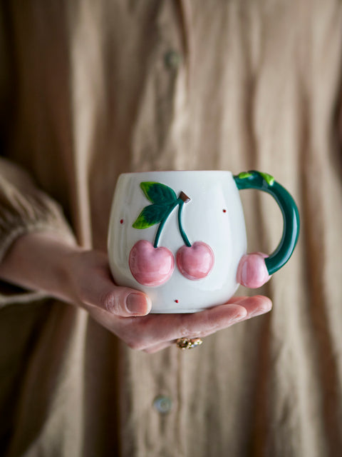 Mug Berrie en grès rose