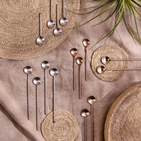 Cuillères longues Thin Rose