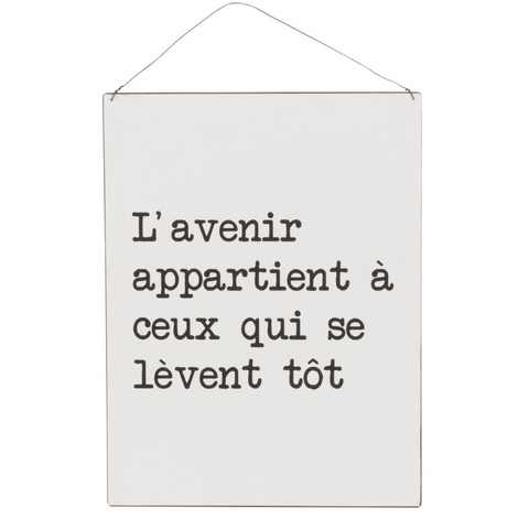 Pancarte L'avenir