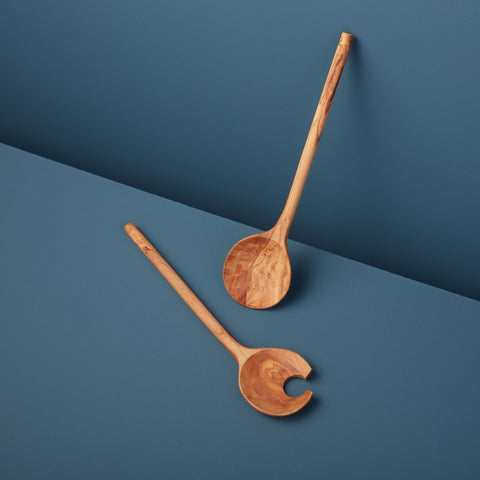 Couverts de service en bois d’olivier