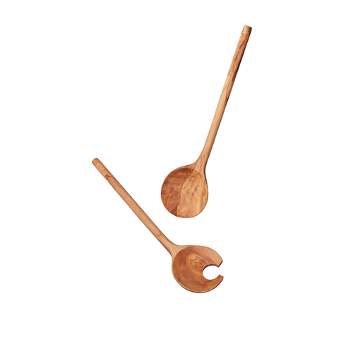 Couverts de service en bois d’olivier