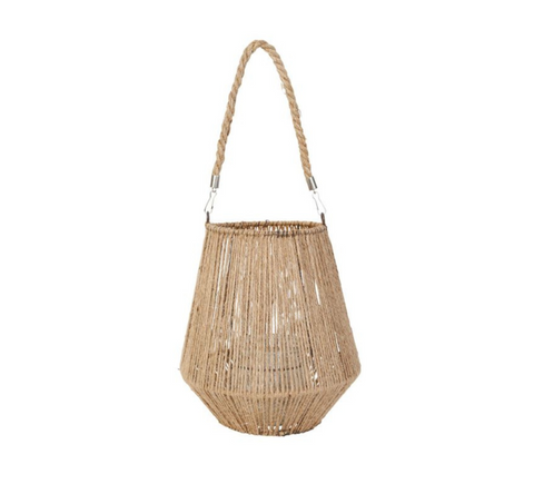 lanterne en corde naturelle H20 cm