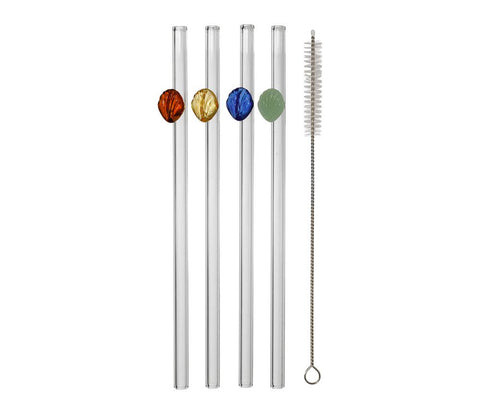Paille en verre Coquillage