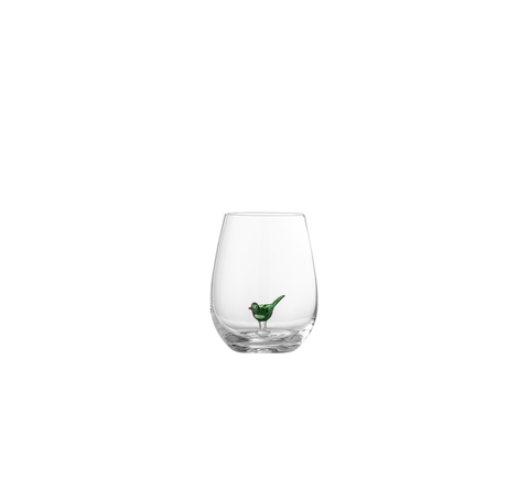 Verre Oiseau Céleste émeraude