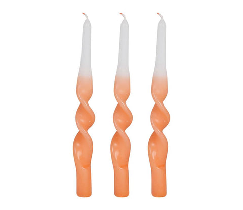 Bougie Torsadée Orange