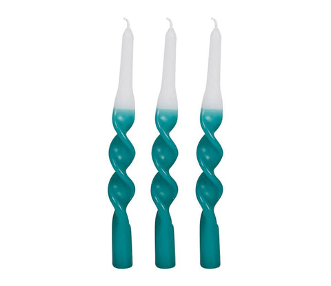 Bougie Torsadée Bleu