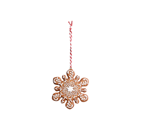 Suspension biscuit de Noël flocon