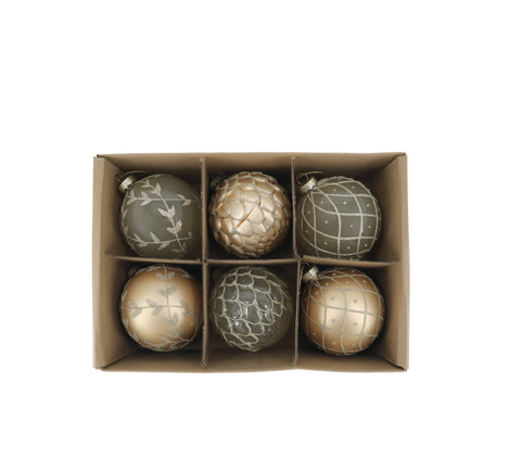 Boules de Noël champagne