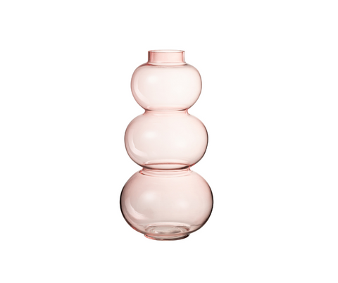 Vase boule rose